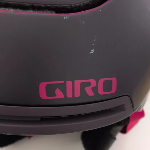 Giro Matte Charcoal Helmet with Pink Accents - Picture 2 of 7